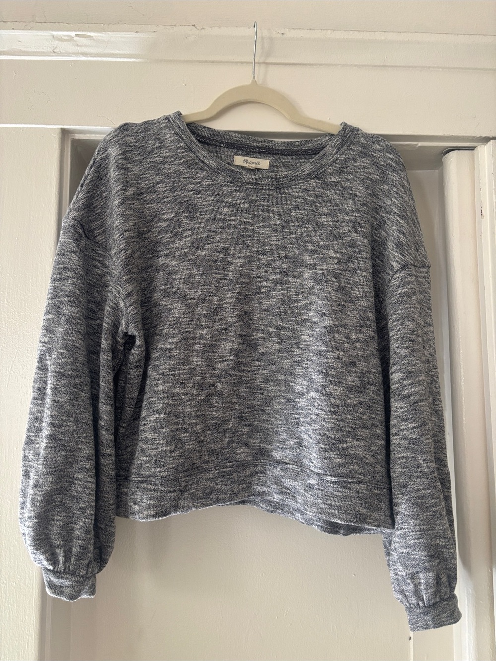 Madewell Heathered Gray Crewneck Sweater